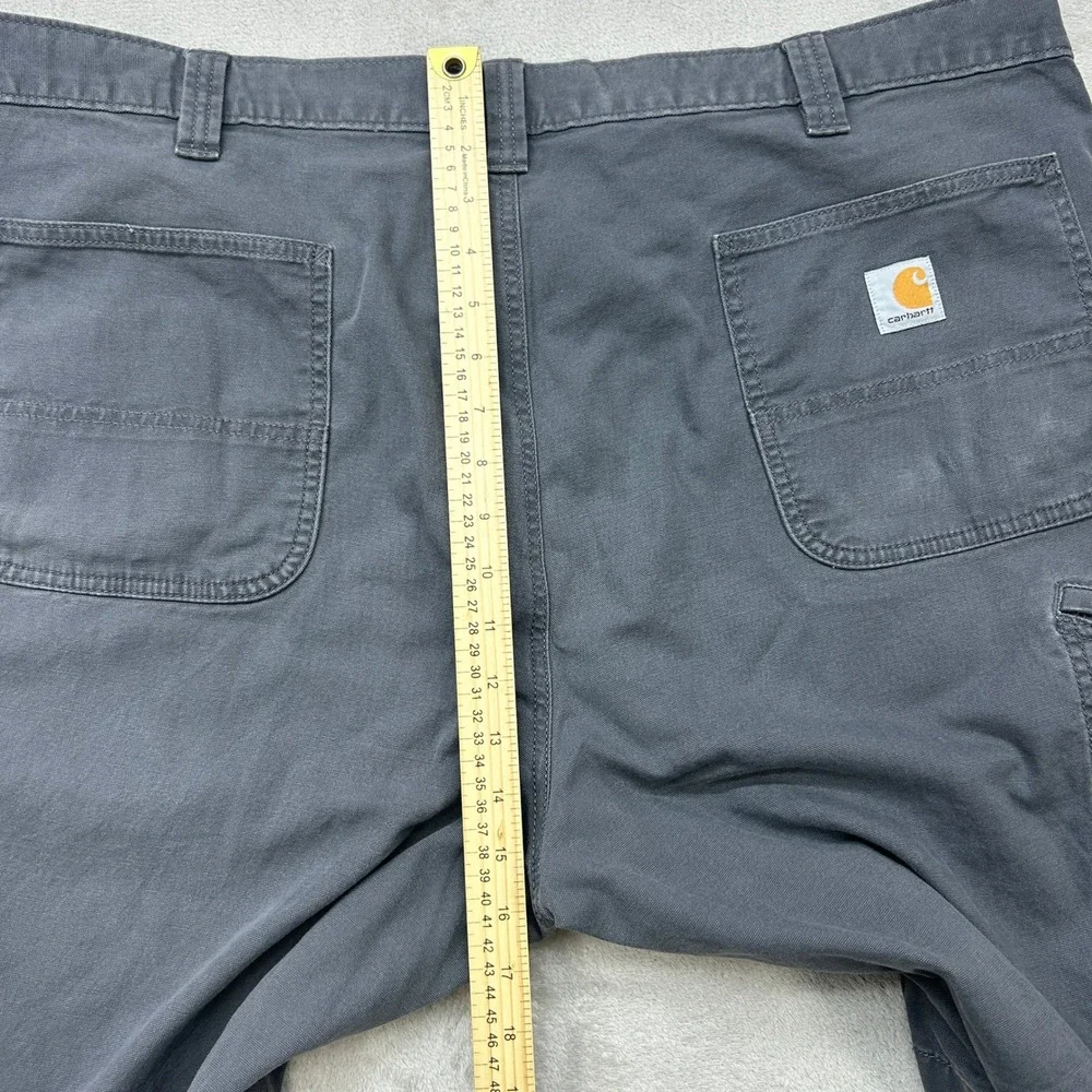 Carhartt Work Shorts Mens 44 Grey Rugged Flex Relaxed Fit Canvas 10